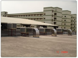 東莞徐福記食品廠環(huán)保空調(diào)風(fēng)管降溫工程